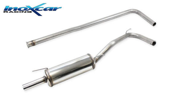 INOX CAR - TUBO CENTRALE DIRETTO + POSTERIORE RENAULT  CLIO 1 - 1.8 16V (135CV) 1998