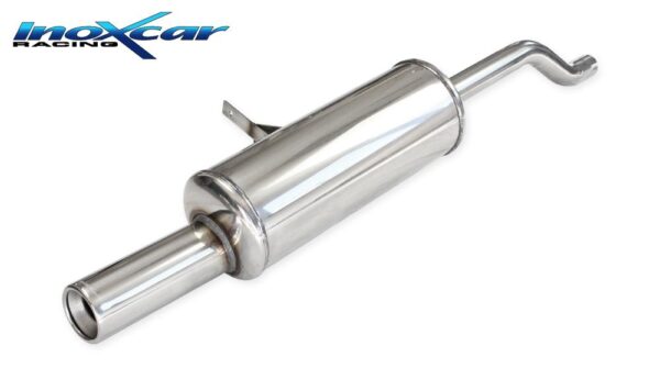 INOX CAR - POSTERIORE CON USCITA SINGOLA DIAM.80 RENAULT CLIO 3 1.5 DCI (68CV-86CV) 2005-2009