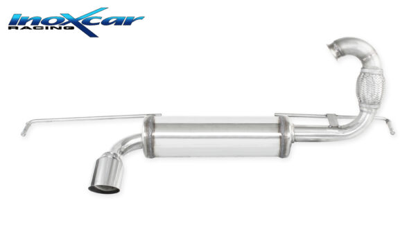 INOX CAR - POSTERIORE CON USCITA DIAM. 80 RACING SX RENAULT TWINGO III 900 TCe (90cv) LA PARISIENNE 2018-2019