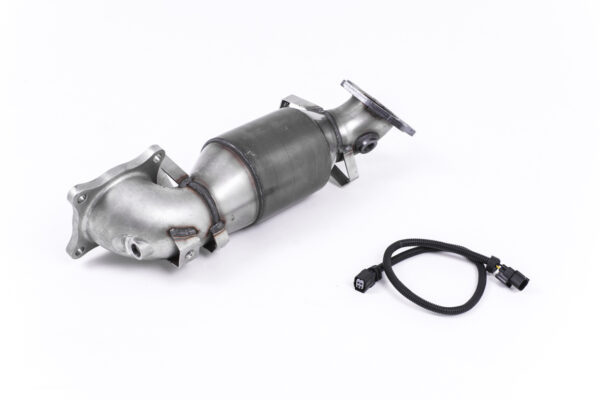 MILLTEK - SSXHO230 - Honda / Acura  Civic  Type R FK2 Turbocharged 2.0 litre i-VTEC (LHD models only) 2015>2017  Cast Downpipe with HJS High Flow Sports Cat