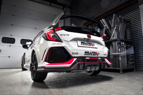 MILLTEK - SSXHO242 - Honda / Acura  Civic  Type R FK8 2.0 i-VTEC (Both OPF/GPF & Non OPF/GPF Models) 2017>2022  Cat-back