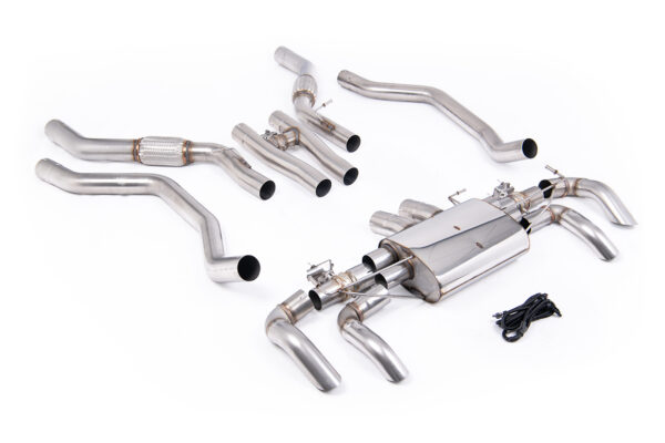 MILLTEK - SSXLR244 - Land Rover / Range Rover  Full Size / Vogue  L460 - P530 (SWB) 4.4l V8 Twin Turbo (NC11 Engine / Dual Valve Exhausts) 2024>2026  Cat-back