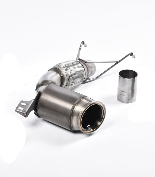 MILLTEK - SSXM409 - New Mini  Mk3  (F56) Mini Cooper S 2.0 Turbo (UK and European models & Pre-LCI Only) 2014>2018  Large Bore Downpipe and Hi-Flow Sports Cat