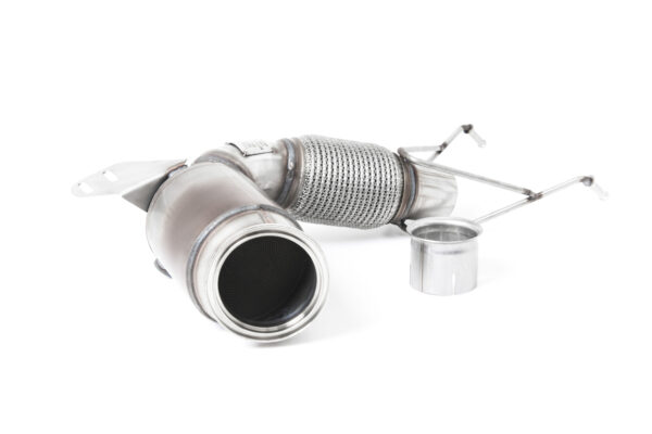 MILLTEK - SSXM451 - New Mini  Mk3  (F56) Mini Cooper S 2.0 Turbo (UK and European models) - LCI with GPF/OPF Only - 70mm OE Systems 2020>2024  Large Bore Downpipe and Hi-Flow Sports Cat