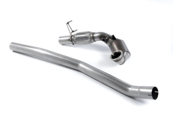 MILLTEK - SSXSK018 - Skoda  Octavia  vRS 2.0 TSI 220PS & 230PS Hatch & Estate (manual and DSG-auto) 2013>2018  Large Bore Downpipe and Hi-Flow Sports Cat