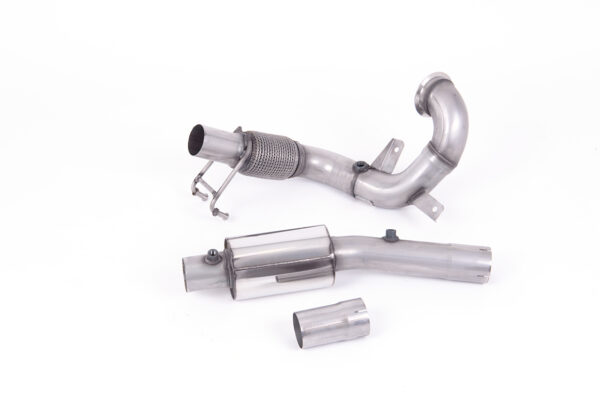 MILLTEK - SSXVW554 - Volkswagen  Polo  GTI 2.0 TSI (AW 5 Door PRE Facelift Models only) - GPF/OPF Models Only 2019>2021  Large-bore Downpipe and De-cat
