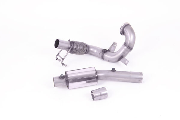 MILLTEK - SSXVW555 - Volkswagen  Polo  GTI 2.0 TSI (AW 5 Door PRE Facelift Models only) - GPF/OPF Models Only 2019>2021  Large-bore Downpipe and De-cat
