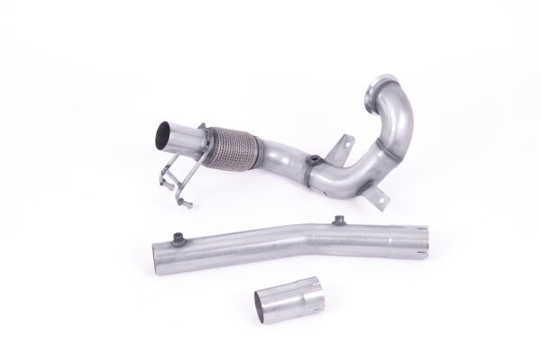 MILLTEK - SSXVW561 - Volkswagen  Polo  GTI 2.0 TSI (AW 5 Door PRE Facelift Models only) - GPF/OPF Models Only 2019>2021  Large-bore Downpipe and De-cat