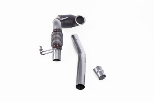 MILLTEK - SSXVW572 - Volkswagen  Polo  GTI 2.0 TSI (AW - 5 Door) - Non GPF/OPF Models Only 2018>2019  Cast Downpipe with Race Cat