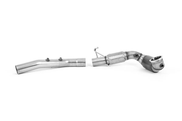 MILLTEK - SSXVW641 - Seat  Leon  Cupra Leon Mk4 Hatch 300ps (OPF/GPF Equipped) 2021>2026  Large Bore Downpipe and Hi-Flow Sports Cat