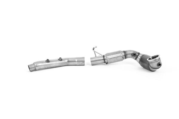 MILLTEK - SSXVW642 - Seat  Leon  Cupra Leon Mk4 Hatch 300ps (OPF/GPF Equipped) 2021>2026  Large Bore Downpipe and Hi-Flow Sports Cat