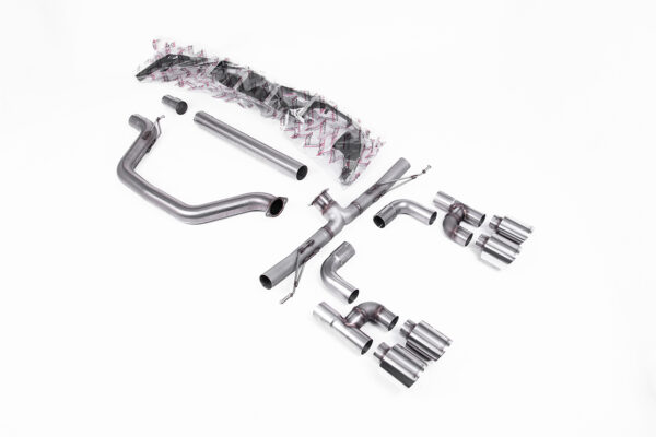 MILLTEK - SSXVW692 - Volkswagen  Golf  Mk8 GTi (Golf R Style Quad Outlet - 245ps OPF/GPF Equipped Models Only) 2020>2024  Particulate Filter-back
