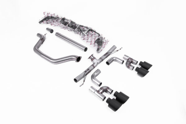 MILLTEK - SSXVW693 - Volkswagen  Golf  Mk8 GTi (Golf R Style Quad Outlet Systems - 245ps Non-GPF / North American Models Only) 2021>2024  Cat-back