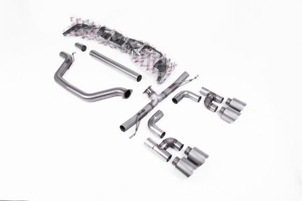 MILLTEK - SSXVW694 - Volkswagen  Golf  Mk8 GTi (Golf R Style Quad Outlet - 245ps OPF/GPF Equipped Models Only) 2020>2024  Particulate Filter-back