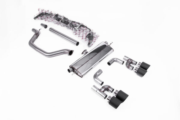 MILLTEK - SSXVW697 - Volkswagen  Golf  Mk8 GTi (Golf R Style Quad Outlet Systems - 245ps Non-GPF / North American Models Only) 2021>2024  Cat-back