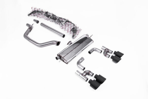 MILLTEK - SSXVW700 - Volkswagen  Golf  Mk8 GTi (Golf R Style Quad Outlet Systems - 245ps Non-GPF / North American Models Only) 2021>2024  Cat-back