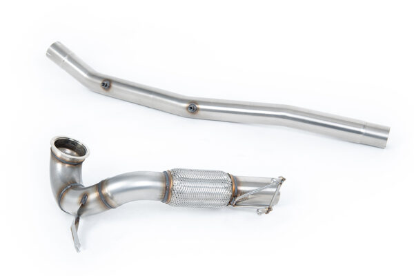 MILLTEK - SSXVW707 - Volkswagen  Tiguan  R 320ps EA888.4 MQB EVO (OPF/GPF Models Only) 2021>2026  Large-bore Downpipe and De-cat
