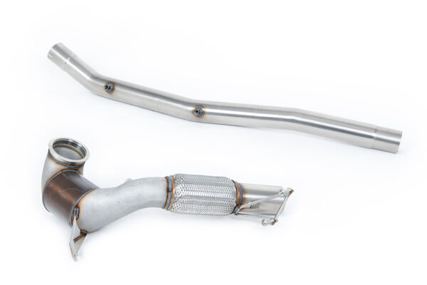 MILLTEK - SSXVW709 - Volkswagen  Tiguan  R 320ps EA888.4 MQB EVO (OPF/GPF Models Only) 2021>2026  Large Bore Downpipe and Hi-Flow Sports Cat