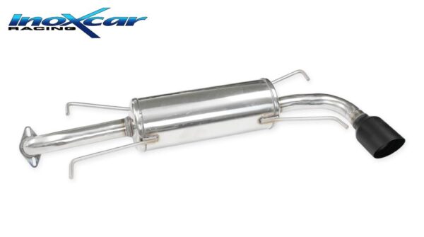 INOX CAR - POSTERIORE CON USCITA SINGOLA DIAM. 100 RACING BLACK CERAMIC SUBARU IMPREZA 4WD 2.0R (150CV) 2007