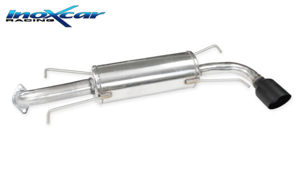 INOX CAR - POSTERIORE CON USCITA SINGOLA DIAM.100 RACING BLACK CERAMIC SUBARU IMPREZA 4WD 2.5 WRX (265CV) 2008