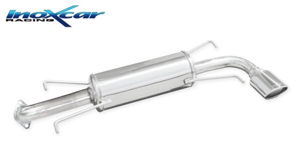 INOX CAR - POSTERIORE CON USCITA SINGOLA OVALE SUBARU IMPREZA 4WD 2.5 WRX (230CV) 2008