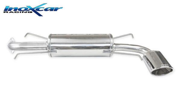 INOX CAR - POSTERIORE CON USCITA SINGOLA OVALE SUBARU IMPREZA 4WD 2.5 WRX (265CV) 2008