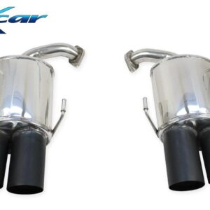 INOX CAR - POSTERIORE CON USCITA 2 X DIAM. 90 RACING BLACK CERAMIC DX+SX SUBARU IMPREZA STI 2018