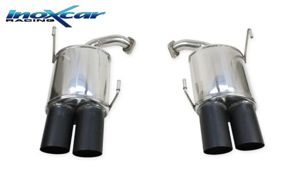 INOX CAR - POSTERIORE CON USCITA 2 X DIAM.90 RACING BLACK CERAMIC DX+SX SUBARU IMPREZA 2.5 WRX STI MY15 (300CV) 2014