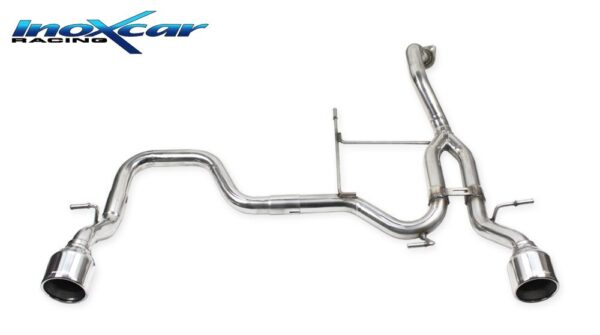 INOX CAR - POSTERIORE SENZA SILENZIATORE CON USCITA DIAM. 102 DX+SX SUZUKI SWIFT SPORT 1.4 (140CV) 2018