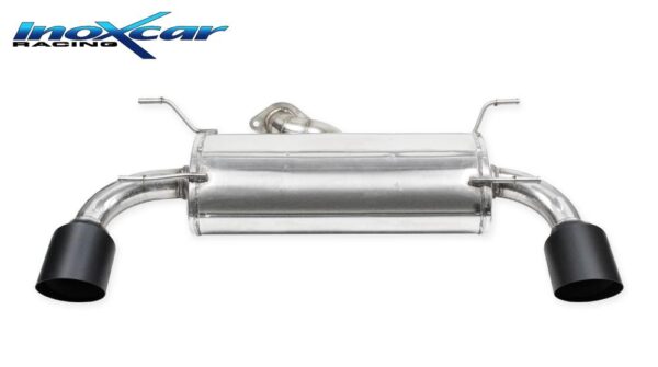 INOX CAR - POSTERIORE CON USCITA DIAM.114 RACING BLACK CERAMIC DX+SX SUBARU BRZ 2.4i (234cv) (con GPF) 2022