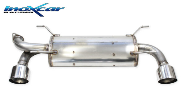INOX CAR -  POSTERIORE CON USCITA SINGOLA DIAM.114 RACING DX+SX SALDATURA TIG TOYOTA GT86 2.0I (200CV) 2017