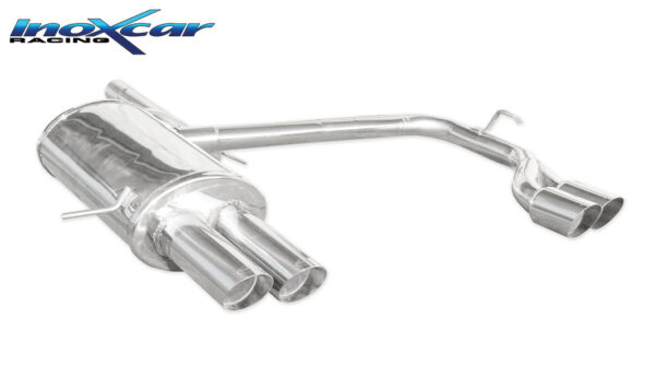 INOX CAR - POSTERIORE DUPLEX SILENZIATO CON USCITA 2 X DIAM.80 RACING VOLVO XC90 2.5T (210cv) 2002