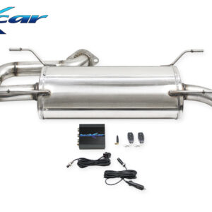 INOX CAR - POSTERIORE CON USCITA DIAM.114 RACING BLACK CERAMIC DX+SX + VALVOLA CON MOTORINO ELETTRICO + TELECOMANDO SUBARU BRZ 2.4i (234cv) (con GPF) 2022