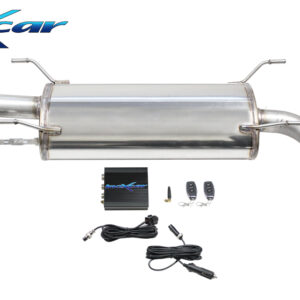 INOX CAR -  POSTERIORE CON USCITA DIAM. 114 RACING DX+SX + VALVOLA CON MOTORINO ELETTRICO + TELECOMANDO TOYOTA GT86 2.0I (200CV) 2017