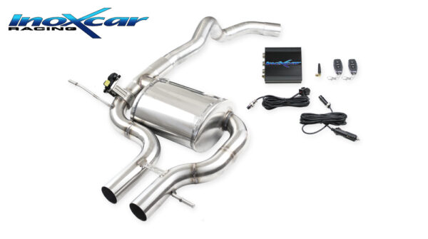 INOX CAR - POSTERIORE CENTRALE + VALVOLA CON MOTORINO ELETTRICO + TELECOMANDO RENAULT MEGANE IV RS 1.8 TURBO (280CV) 2018 / CON OPF