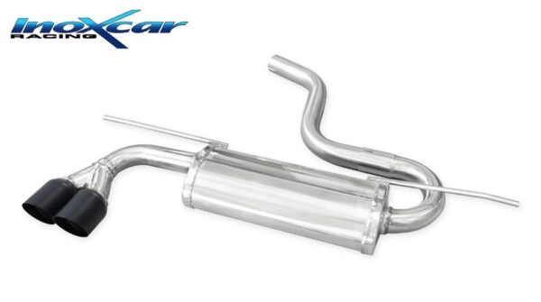 INOX CAR - POSTERIORE CON USCITA 2 X DIAM.80 RACING BLACK CERAMIC VOLKSWAGEN GOLF 7 1.4 TSI (125CV) 2012-2014