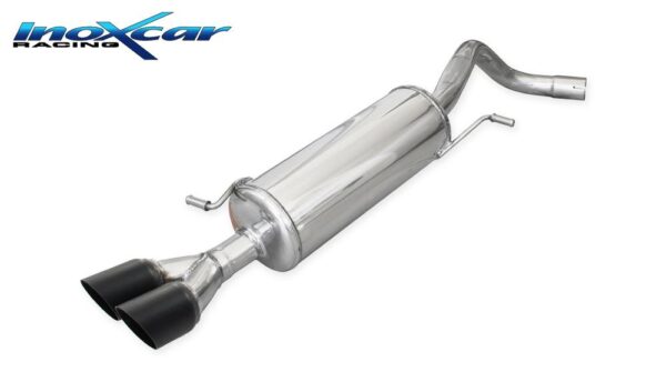 INOX CAR - POSTERIORE CON USCITA 2 X DIAM. 80 RACING BLACK CERAMIC VOLKSWAGEN POLO (TYPE 6C) 1.8 GTI (192CV) 2015
