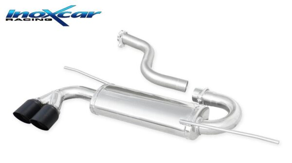 INOX CAR - POSTERIORE CON USCITA 2 X DIAM. 80 RACING BLACK CERAMIC VOLKSWAGEN SCIROCCO 2.0 TDI (170CV) 2008
