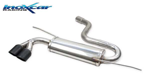 INOX CAR - POSTERIORE CON USCITA 2 X DIAM. 80 RACING BLACK CERAMIC VOLKSWAGEN SCIROCCO 2.0 TDI (140CV) 2008