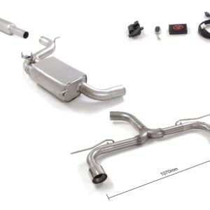 RAGAZZON - CENTRALE SILENZIATO + TERMINALE - VOLKSWAGEN GOLF Mk7.5 – 2.0TSI GTi (169KW) 76mm 2017>2018