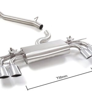 RAGAZZON - CENTRALE NON SILENZIATO + TERMINALE - VOLKSWAGEN GOLF Mk7.5 – R 2.0TSI 4MOTION  (221kW) 12/2018>2020