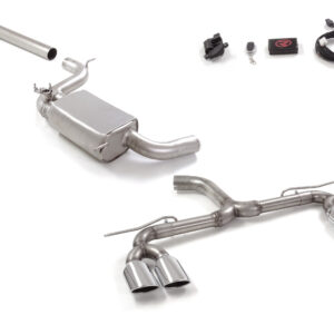 RAGAZZON - CENTRALE NON SILENZIATO + TERMINALE - VOLKSWAGEN GOLF Mk7.5 – 2.0TSI GTi (180KW) 76mm 07/2018>2020