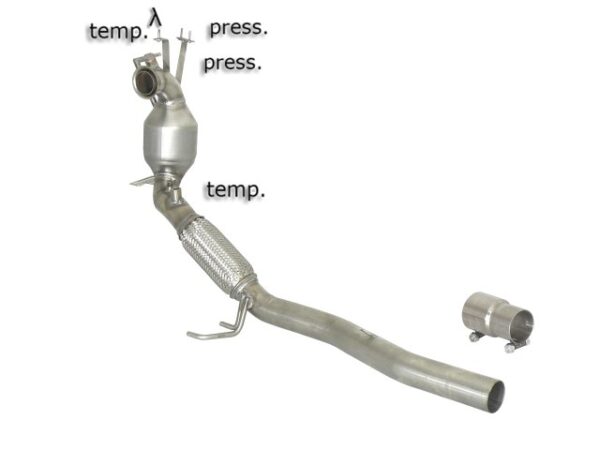 RAGAZZON - DOWNPIPE KAT + ELIMINAZIONE FAP - VOLKSWAGEN PASSAT CC – 2.0TDi (103/125kW) 06/2008>