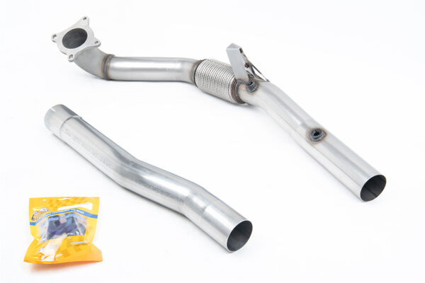 MILLTEK - SSXSE143 - Volkswagen  Beetle  2.0 TSI (A5 Chassis) 2011>2015  Large-bore Downpipe and De-cat