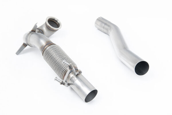 MILLTEK - SSXVW262 - Volkswagen  Golf  MK7.5 GTi (Non Performance Pack Models & Non-GPF Equipped Models Only) 2017>2018  Large-bore Downpipe and De-cat