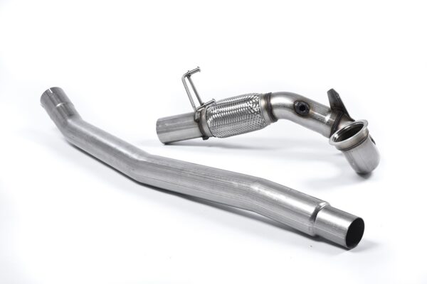 MILLTEK - SSXVW395 - Volkswagen  Golf  MK7.5 GTi (Non Performance Pack Models & Non-GPF Equipped Models Only) 2017>2018  Large-bore Downpipe and De-cat