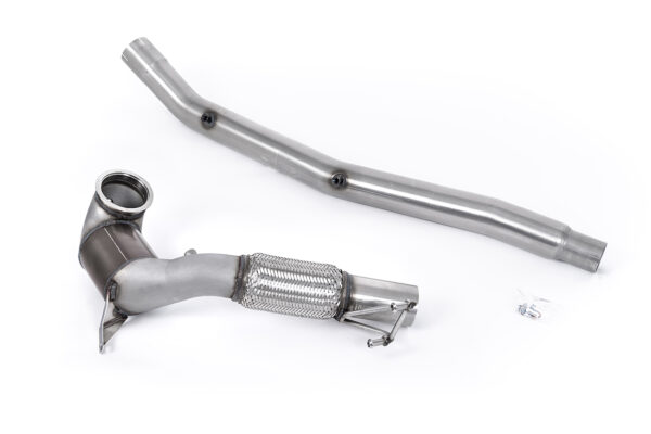 MILLTEK - SSXVW673 - Audi  S3  2.0TFSI Quattro Saloon/Sedan 310PS 8Y (North American / Non-OPF Models Only) 2022>2026  Large Bore Downpipe and Hi-Flow Sports Cat