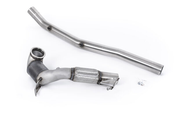 MILLTEK - SSXVW674 - Audi  S3  2.0TFSI Quattro Saloon/Sedan 310PS 8Y (North American / Non-OPF Models Only) 2022>2026  Large Bore Downpipe and Hi-Flow Sports Cat