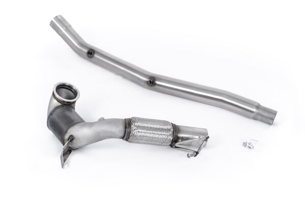 MILLTEK - SSXVW675 - Audi  S3  2.0TFSI Quattro Saloon/Sedan 310PS 8Y (North American / Non-OPF Models Only) 2022>2026  Large Bore Downpipe and Hi-Flow Sports Cat