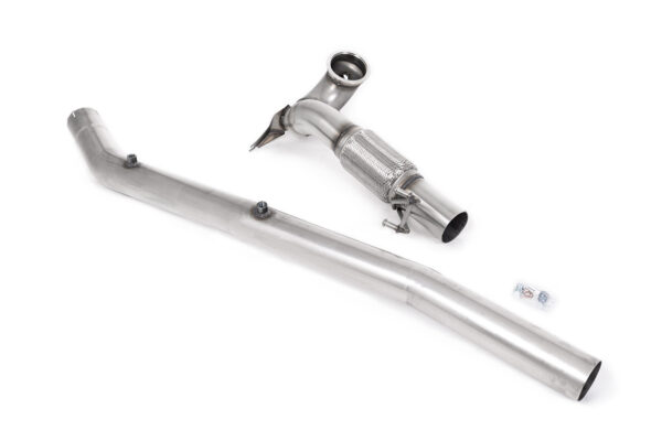 MILLTEK - SSXVW676 - Volkswagen  Golf  Mk8 R 2.0 TSI 320PS (Non-GPF / North American Models Only ) 2022>2024  Large-bore Downpipe and De-cat